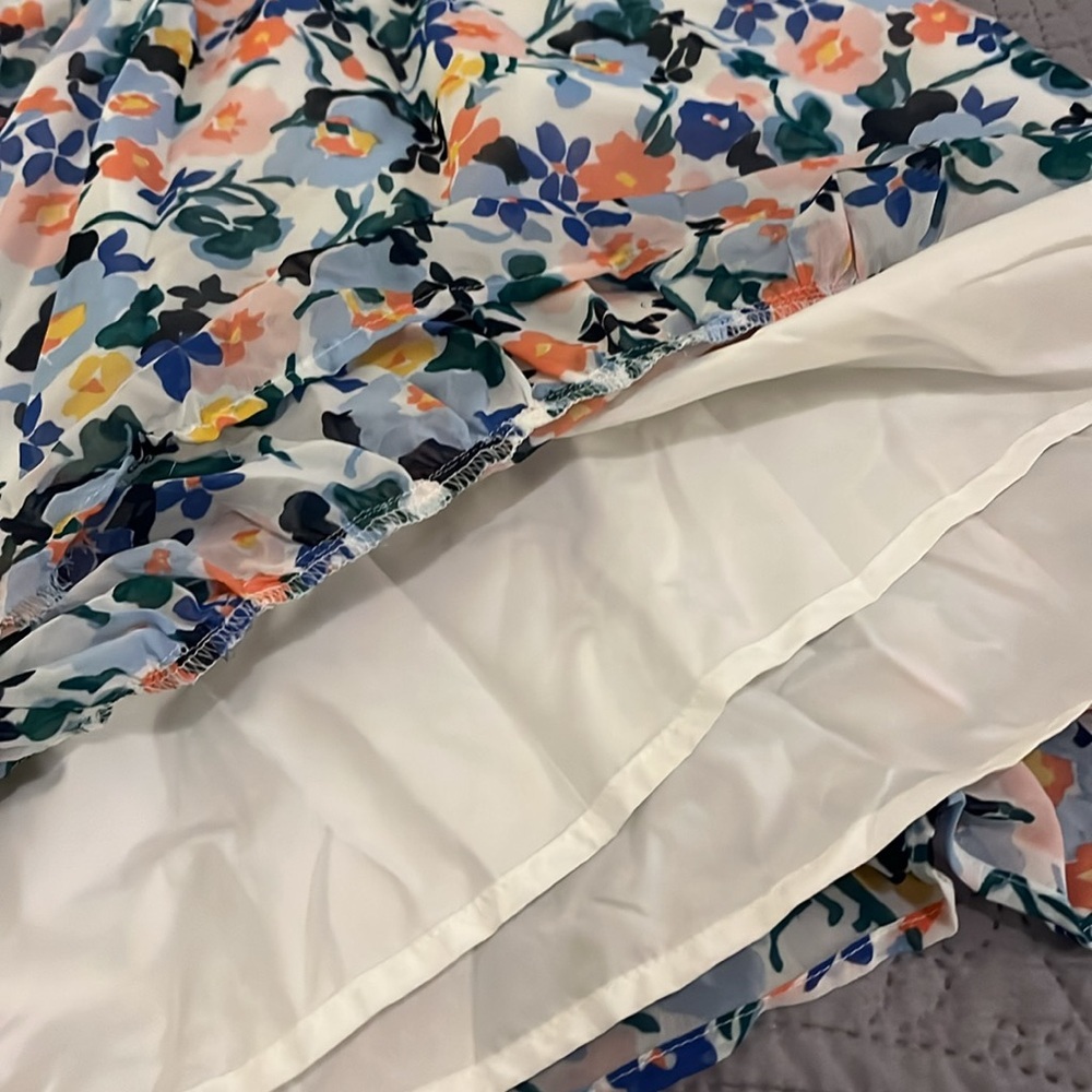 Janie and Jack White Blue Pink Ruffled Tiered Sundress - Picture 6 of 6